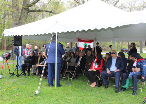 Crowd at the ceremony